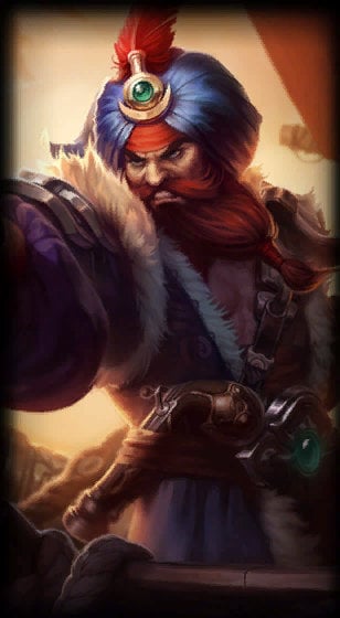 Sultan Gangplank loading screen art