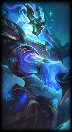 Winterblessed Thresh loading screen art