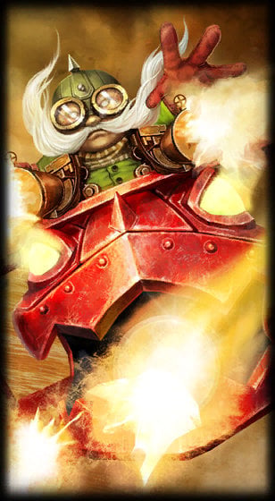 Red Baron Corki loading screen art