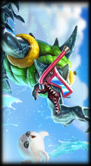 Pool Party Rek'Sai loading screen art