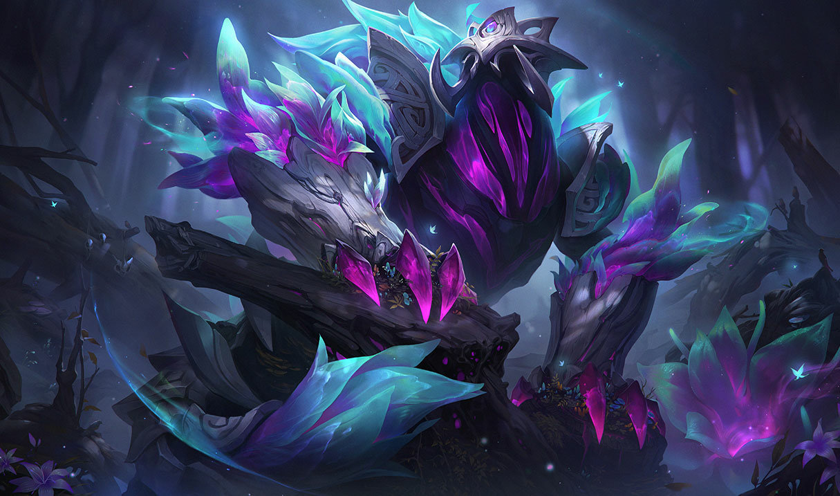 Elderwood Rek'Sai splash art