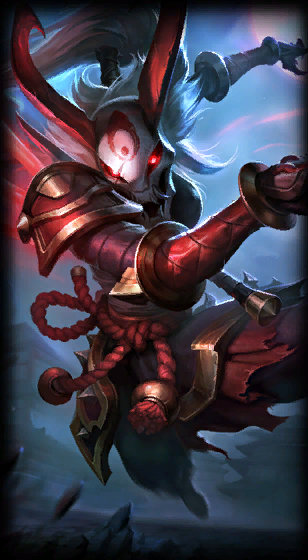 Blood Moon Kalista loading screen art