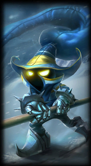 Curling Veigar loading screen art