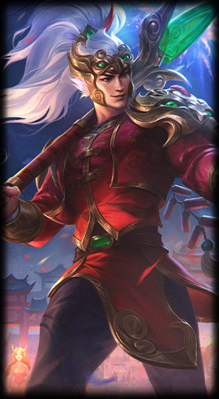 Firecracker Xin Zhao loading screen art