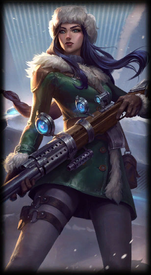 Arctic Warfare Caitlyn loading screen art