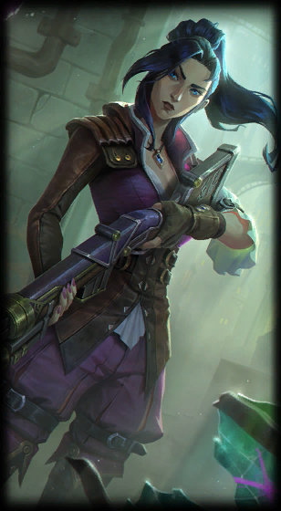 Arcane Enforcer Caitlyn splash art