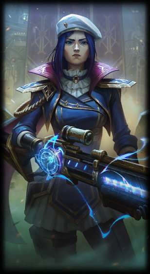 Arcane Commander Caitlyn splash art