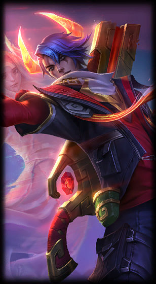 Lunar Beast Aphelios loading screen art