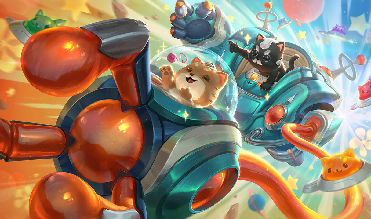 Space Groove Blitz & Crank (Blitzcrank) splash art