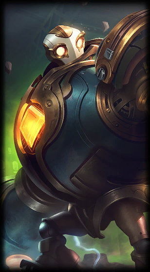 Victorious Blitzcrank loading screen art