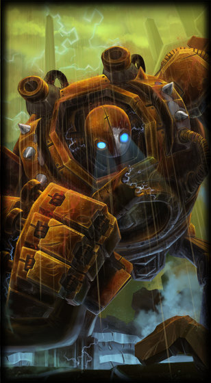 Rustier Blitzcrank loading screen art