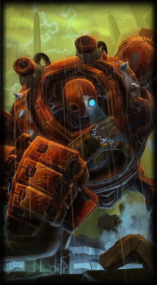 Rustiest Blitzcrank loading screen art