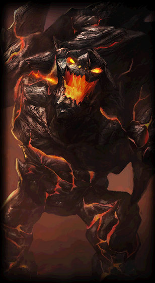 Obsidian Malphite loading screen art