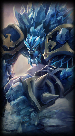 Glacial Malphite loading screen art