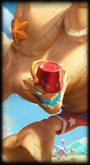 Pool Party Malphite loading screen art