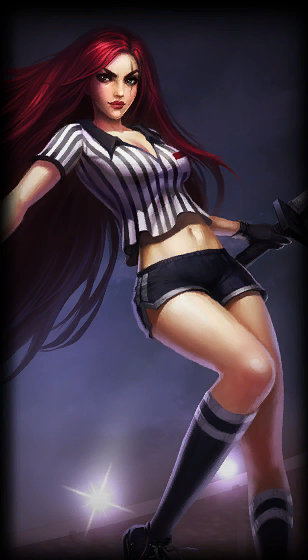 Red Card Katarina loading screen art