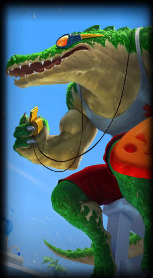 Pool Party Renekton loading screen art