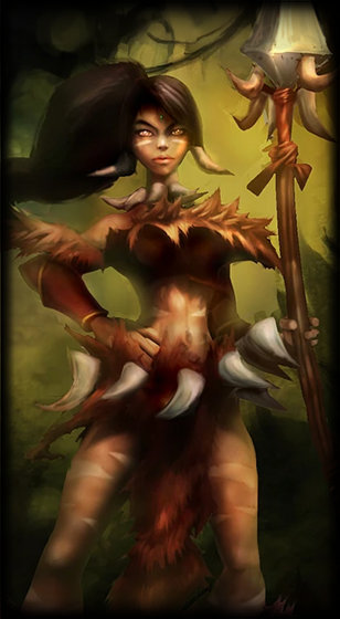 Classic Nidalee loading screen art