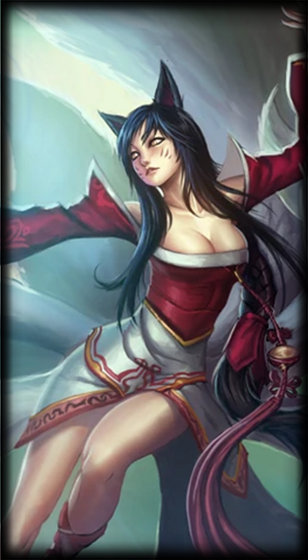 Classic Ahri loading screen art