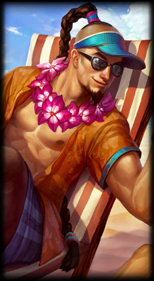 Pool Party Lee Sin loading screen art