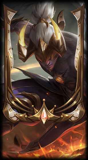 Prestige Nightbringer Lee Sin (2022) loading screen art