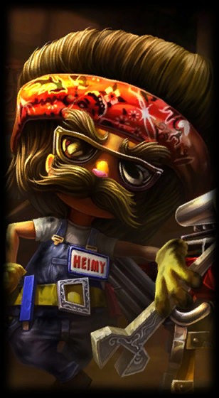 Piltover Customs Heimerdinger loading screen art