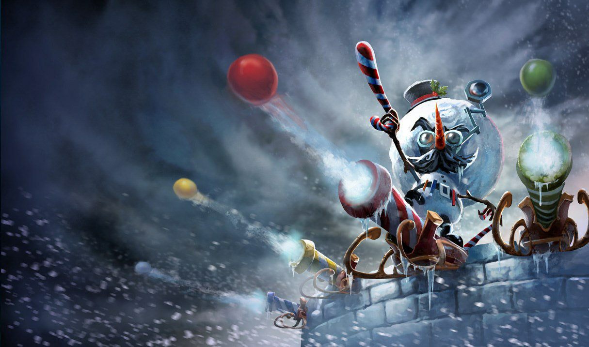 Snowmerdinger (Heimerdinger) splash art