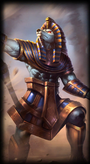 Pharaoh Nasus loading screen art