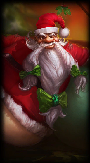 Santa Gragas loading screen art