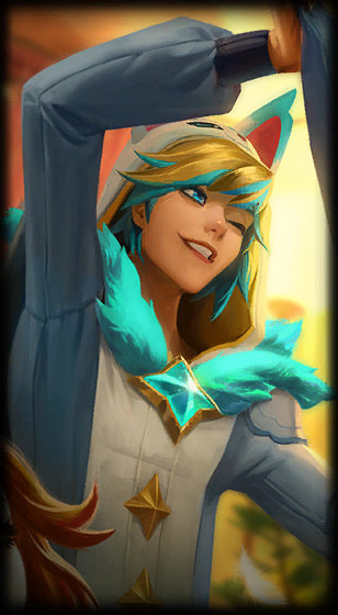 Pajama Guardian Ezreal loading screen art