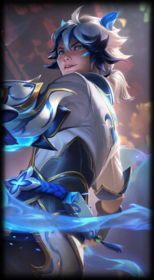 Porcelain Protector Ezreal loading screen art