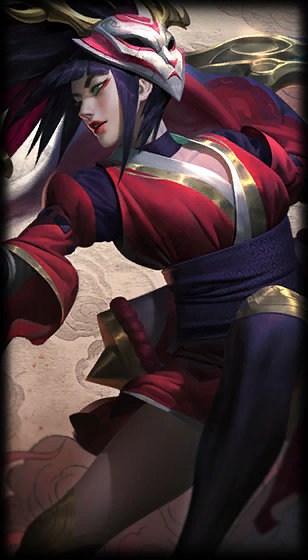 Blood Moon Akali loading screen art