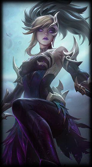 Coven Akali loading screen art