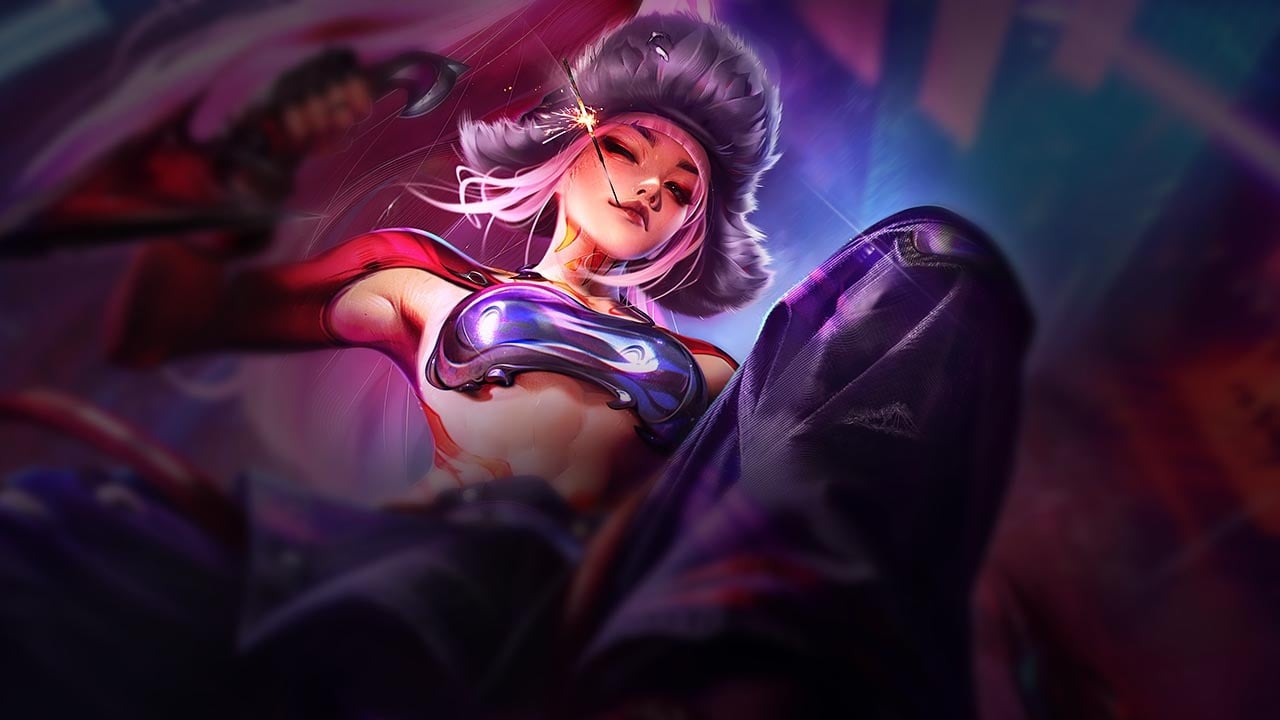 K/DA FIRESTARTER Ignition Akali splash art