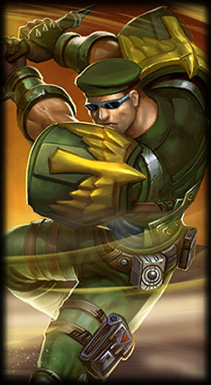 Commando Garen loading screen art
