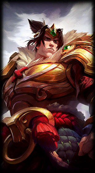 Warring Kingdoms Garen loading screen art
