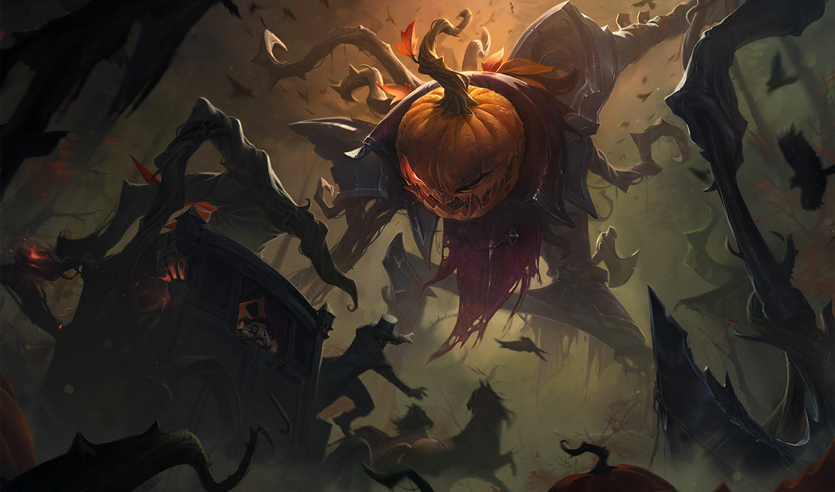 Pumpkinhead Fiddlesticks splash art