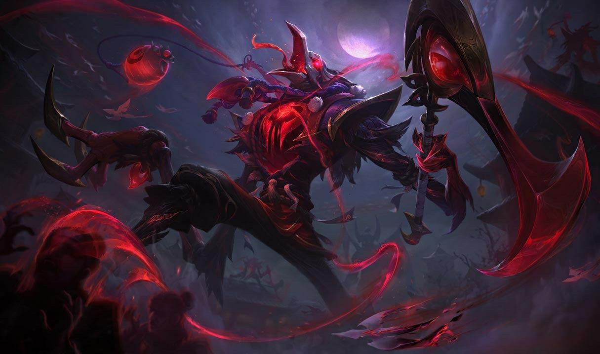 Blood Moon Fiddlesticks splash art