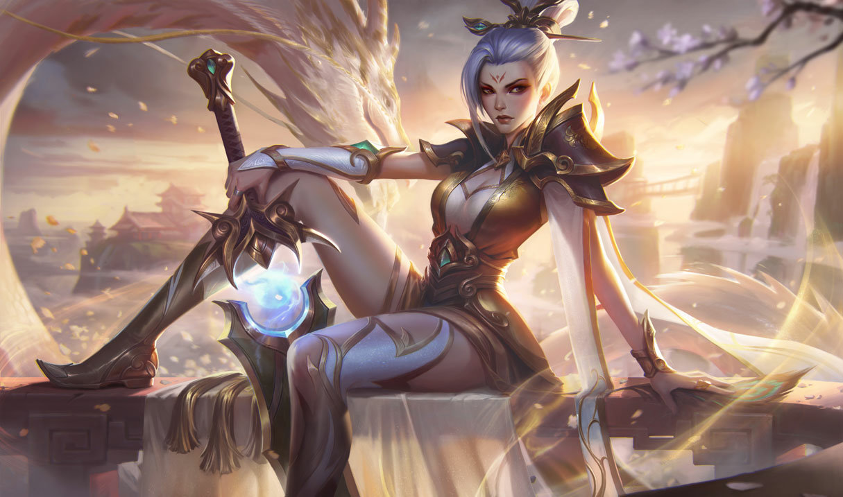 Prestige Valiant Sword Riven (2022) splash art