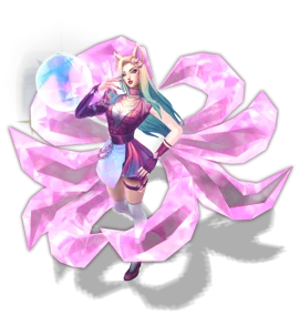 K/DA ALL OUT Ahri Rose Quartz chroma
