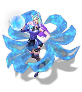 K/DA ALL OUT Ahri Sapphire chroma
