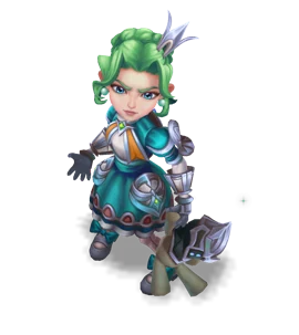 Battle Princess Annie Turquoise chroma