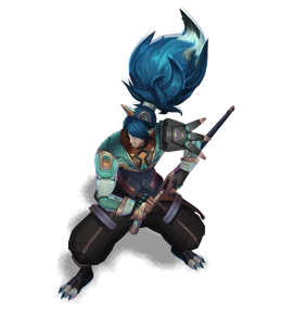 Battle Wolf Yasuo Turquoise chroma