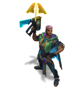 Cyber Pop Akshan Emerald chroma