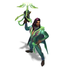 Crystal Rose Akshan Emerald chroma