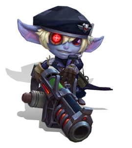 Omega Squad Tristana Obsidian chroma