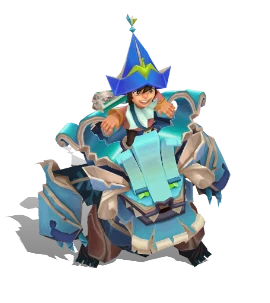 Papercraft Nunu & Willump Aquamarine chroma