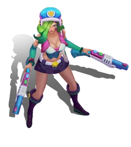 Arcade Miss Fortune Aquamarine chroma