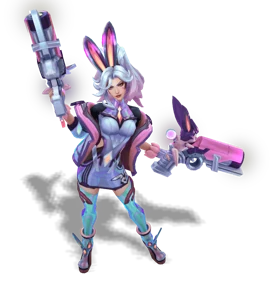 Battle Bunny Miss Fortune Rose Quartz chroma