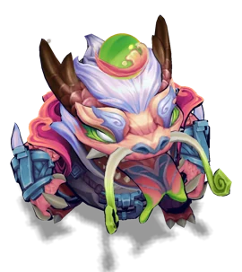 Shan Hai Scrolls Tahm Kench Rose Quartz chroma